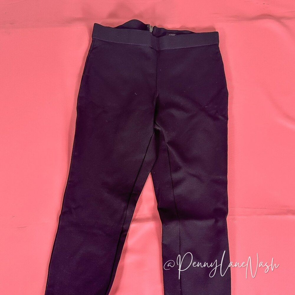 J.Crew Pixie Ponte Zip Back Legging Black Size 4R - Picture 4 of 9